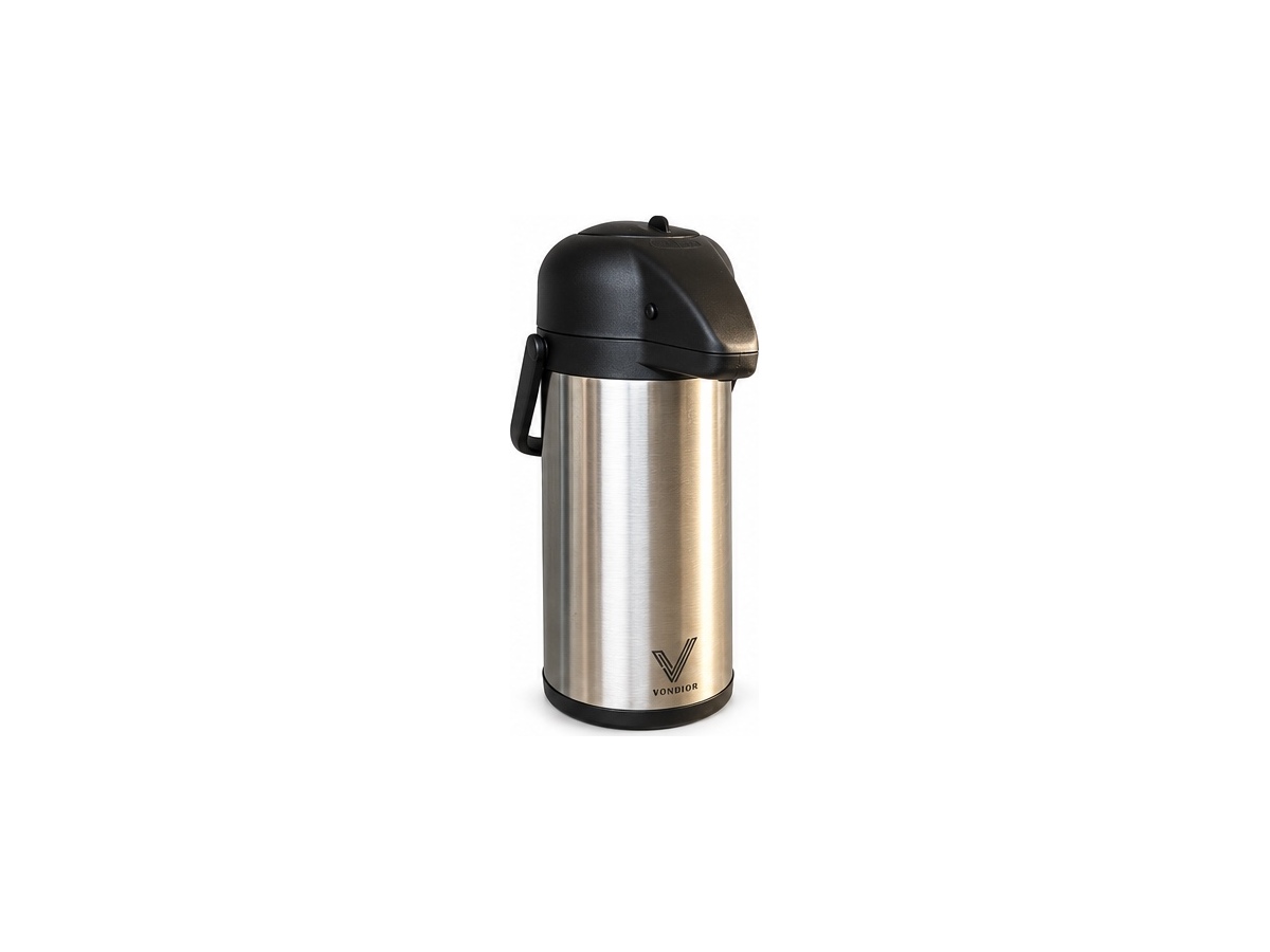 Stainless steel pump coffee carafe